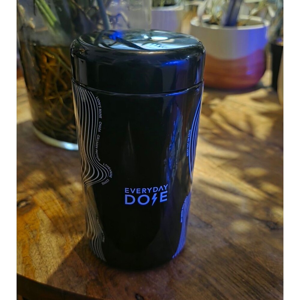 Everyday Dose Vessel Majestic Container Glass Jar Stash Nice Barista Coffee BlK